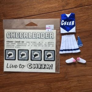 Cheer cheerleader themed scrapbooking stickers decals